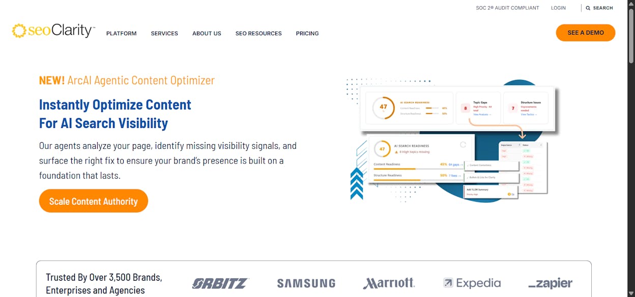 seoClarity: best for building one SEO source of truth