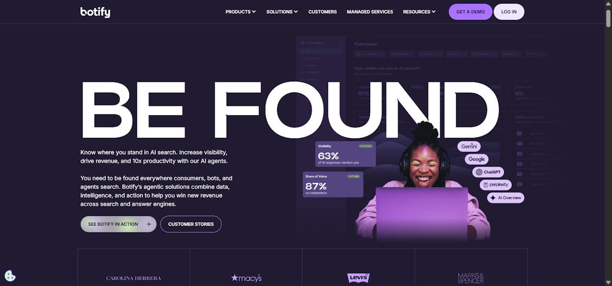 Botify: best for crawl, log files, and indexation at scale
