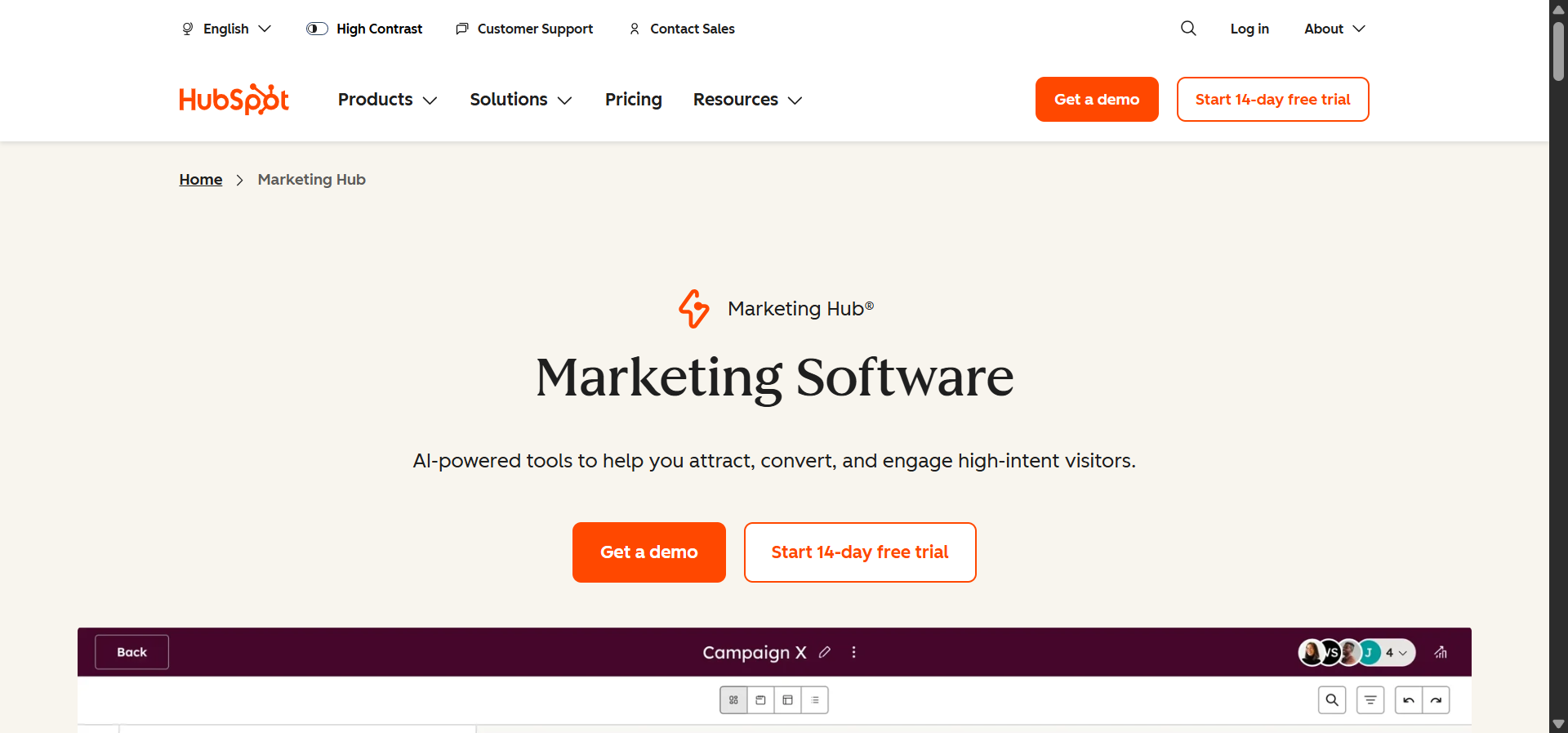 HubSpot Marketing Hub