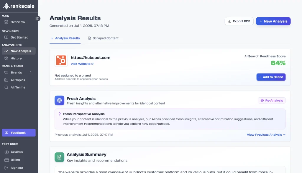 Rankscale.ai AI-readiness audit