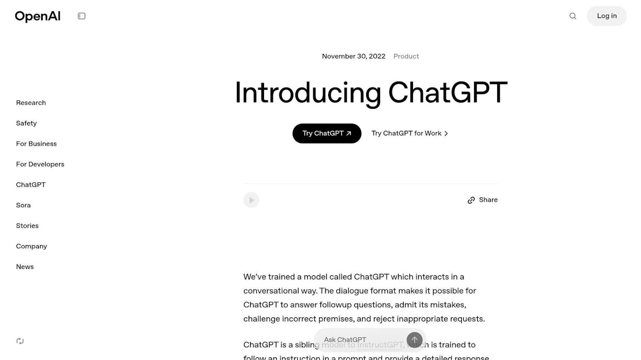 ChatGPT interface with a customer support draft, sourced from chat.openai.com