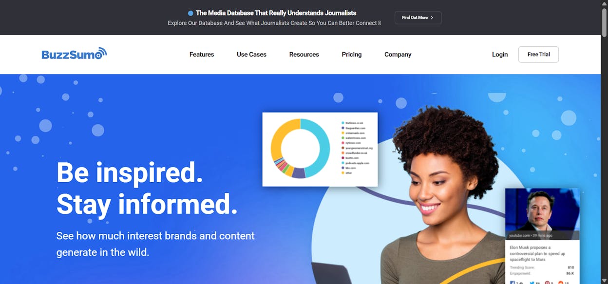 BuzzSumo: best for content performance and PR signals