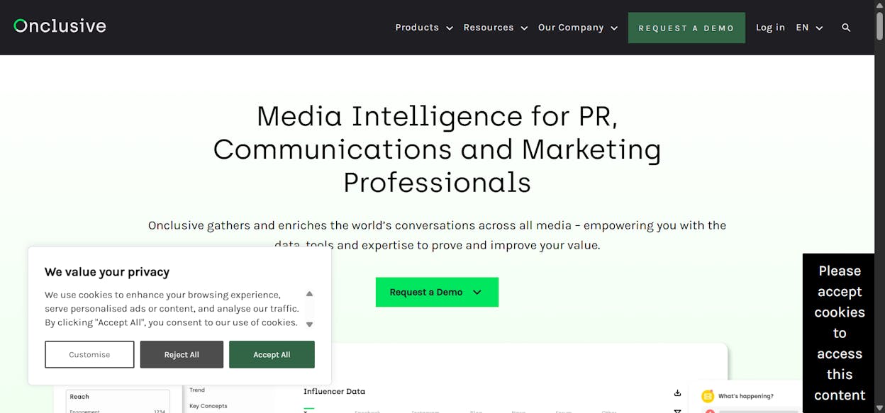 Digimind (Onclusive Social): best for social and PR sentiment