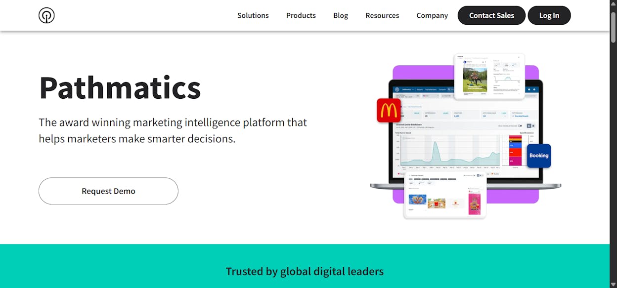 Pathmatics cross-channel ad spend dashboard