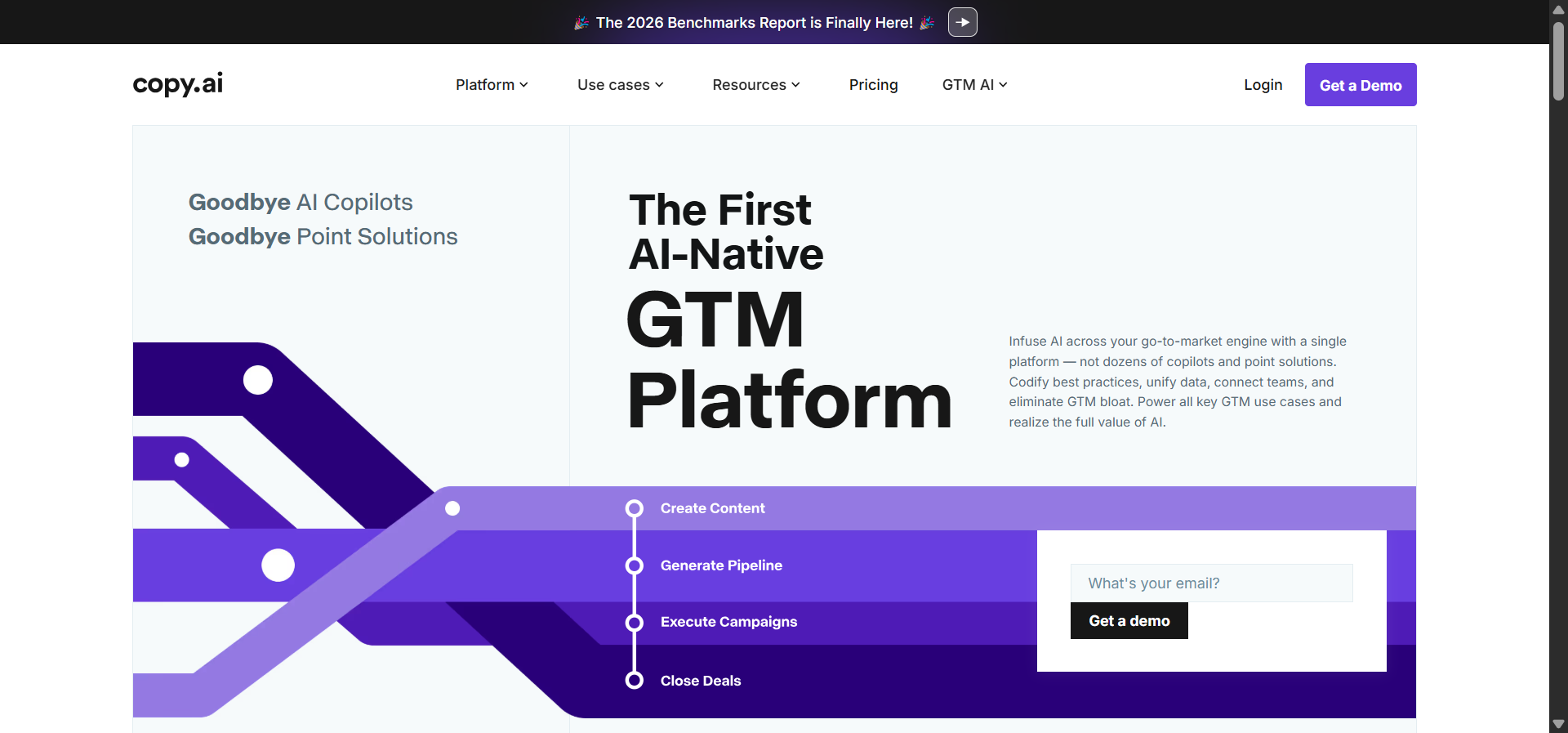 Copy.ai is best for marketers who need quick copy variations for short-form assets