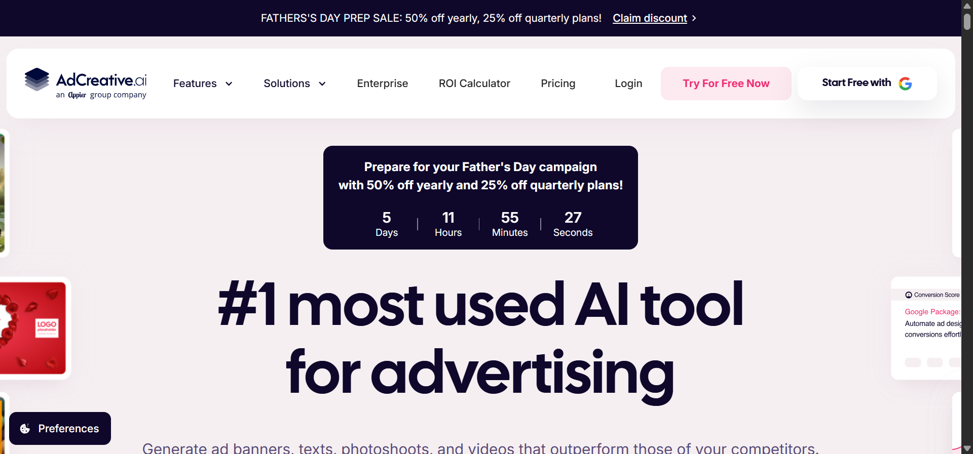 AdCreative.ai is best for marketers who need quick ad creative variations for A/B testing.