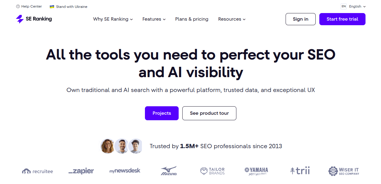 SE Ranking: best for SEO teams adding AI tracking to an existing suite