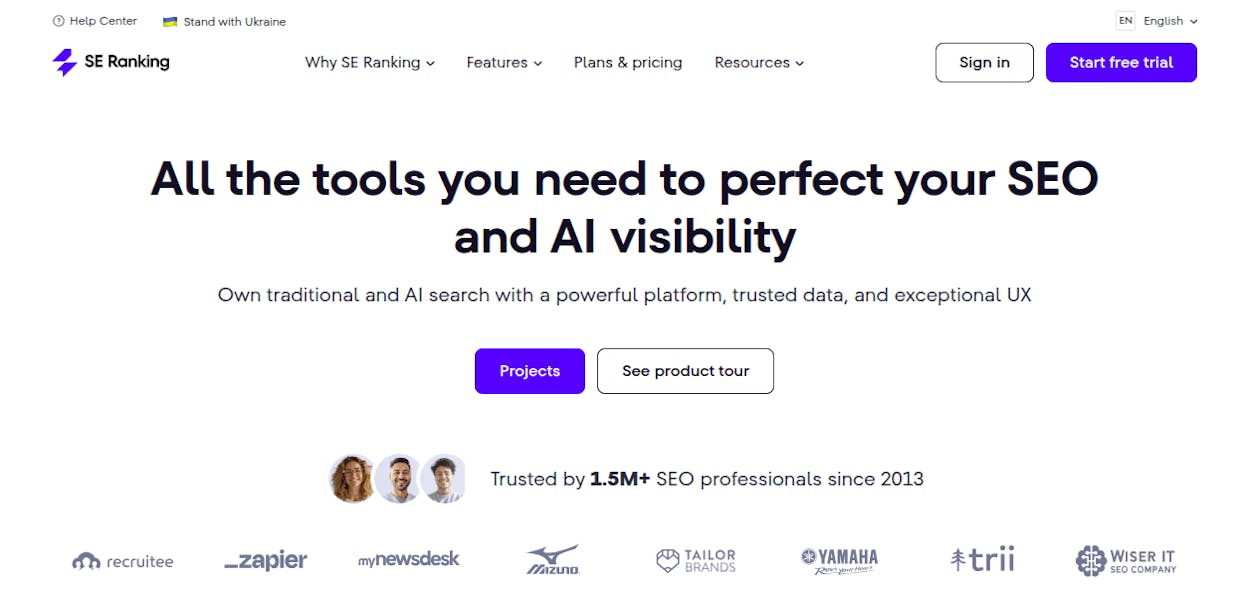 SE Ranking: best for SEO teams adding AI tracking to an existing suite