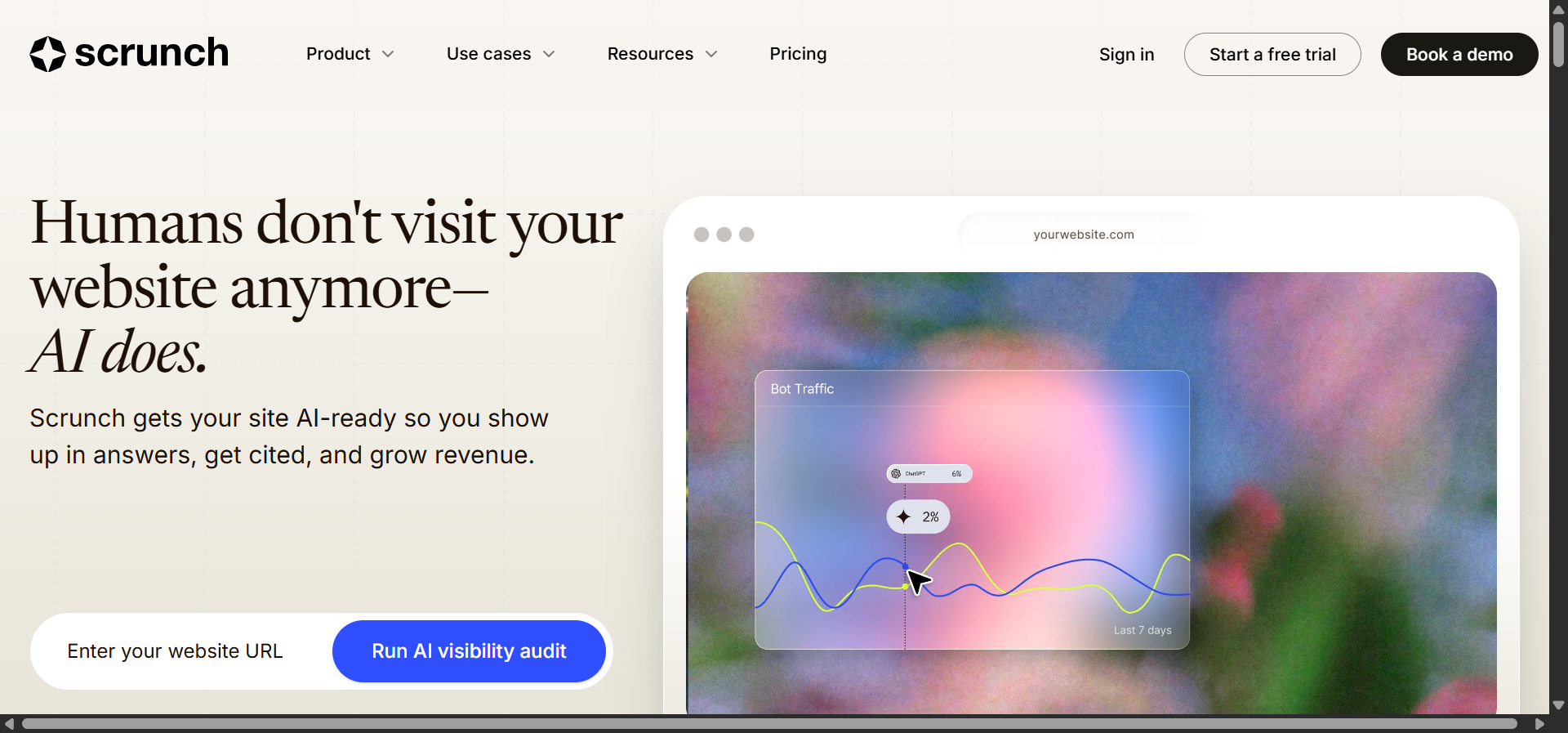Scrunch AI: best for early adopters testing the edges of GEO