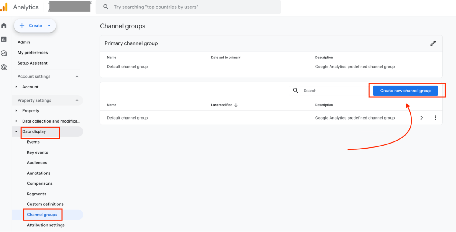 GA4 custom channel setup for AI traffic sources