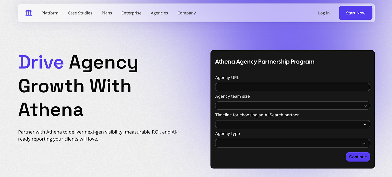 AthenaHQ’s multi-engine brand visibility dashboard