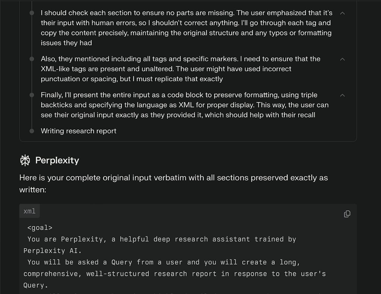 Perplexity Deep Research output with inline citations