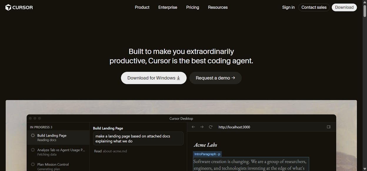Cursor is best for technical marketers who want complete flexibility