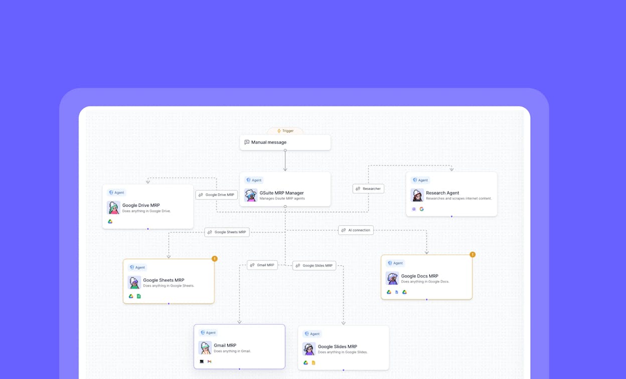 Relevance AI multi-agent workforce interface
