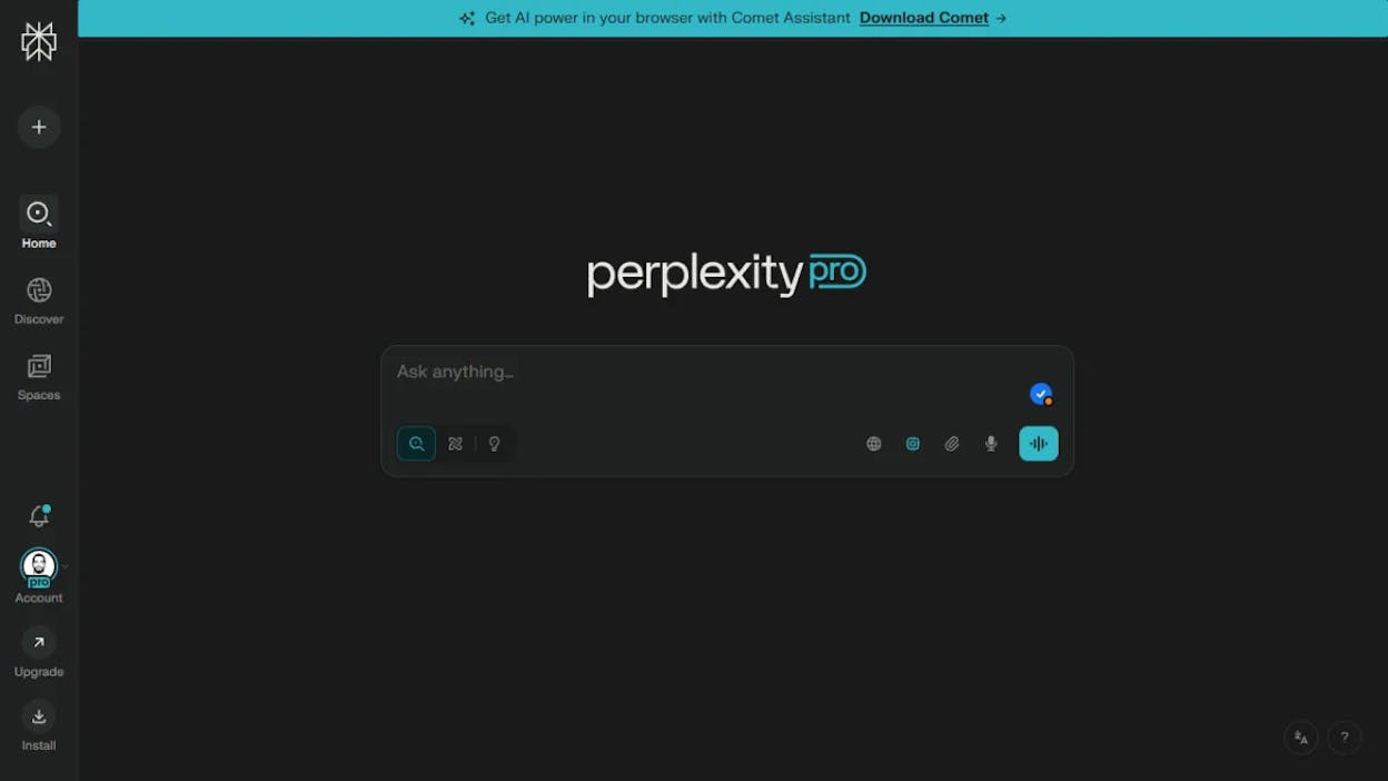 Perplexity Computer&rsquo;s interface showing a multi-step research project running with parallel sub-agents