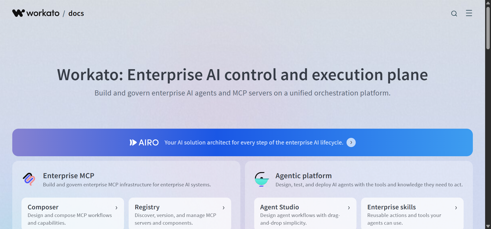 Workato recipe builder interface