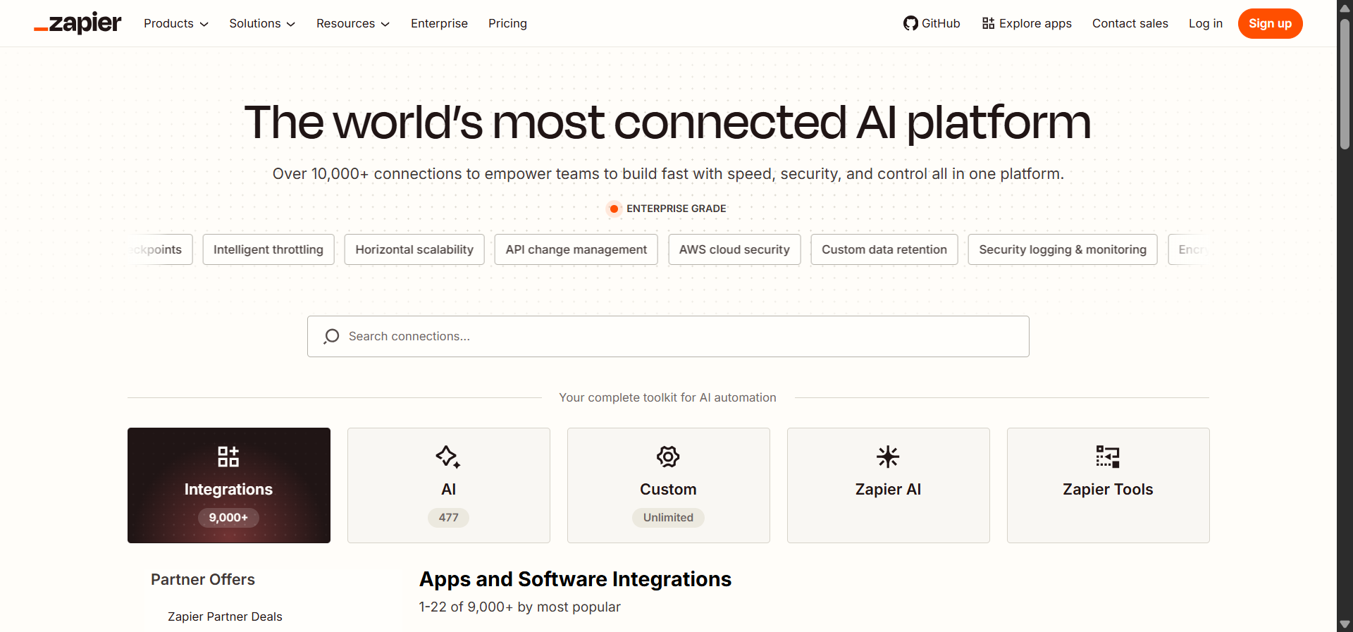 Zapier Zap editor interface
