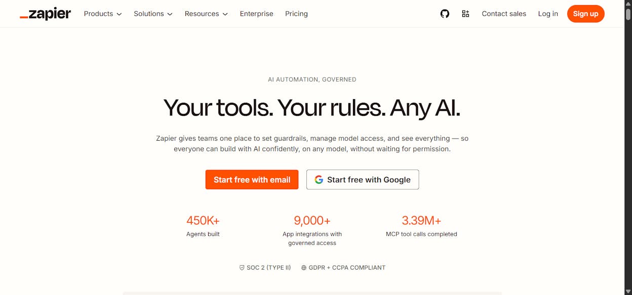 Zapier: Best for Non-technical teams that need reliable, simple automations with broad app coverage
