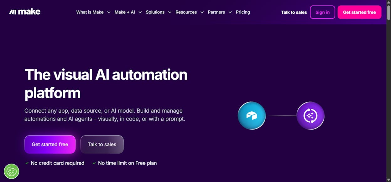 Make: Best for Budget-conscious indie builders and small teams