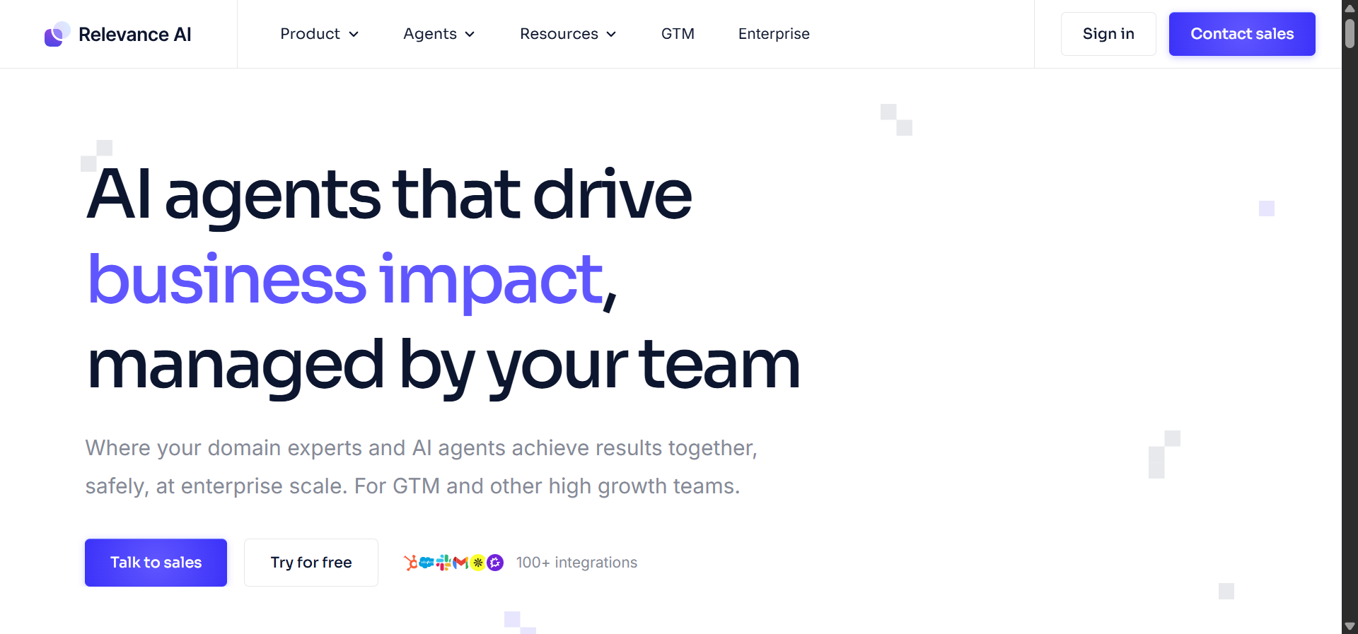 Relevance AI&rsquo;s agent builder interface