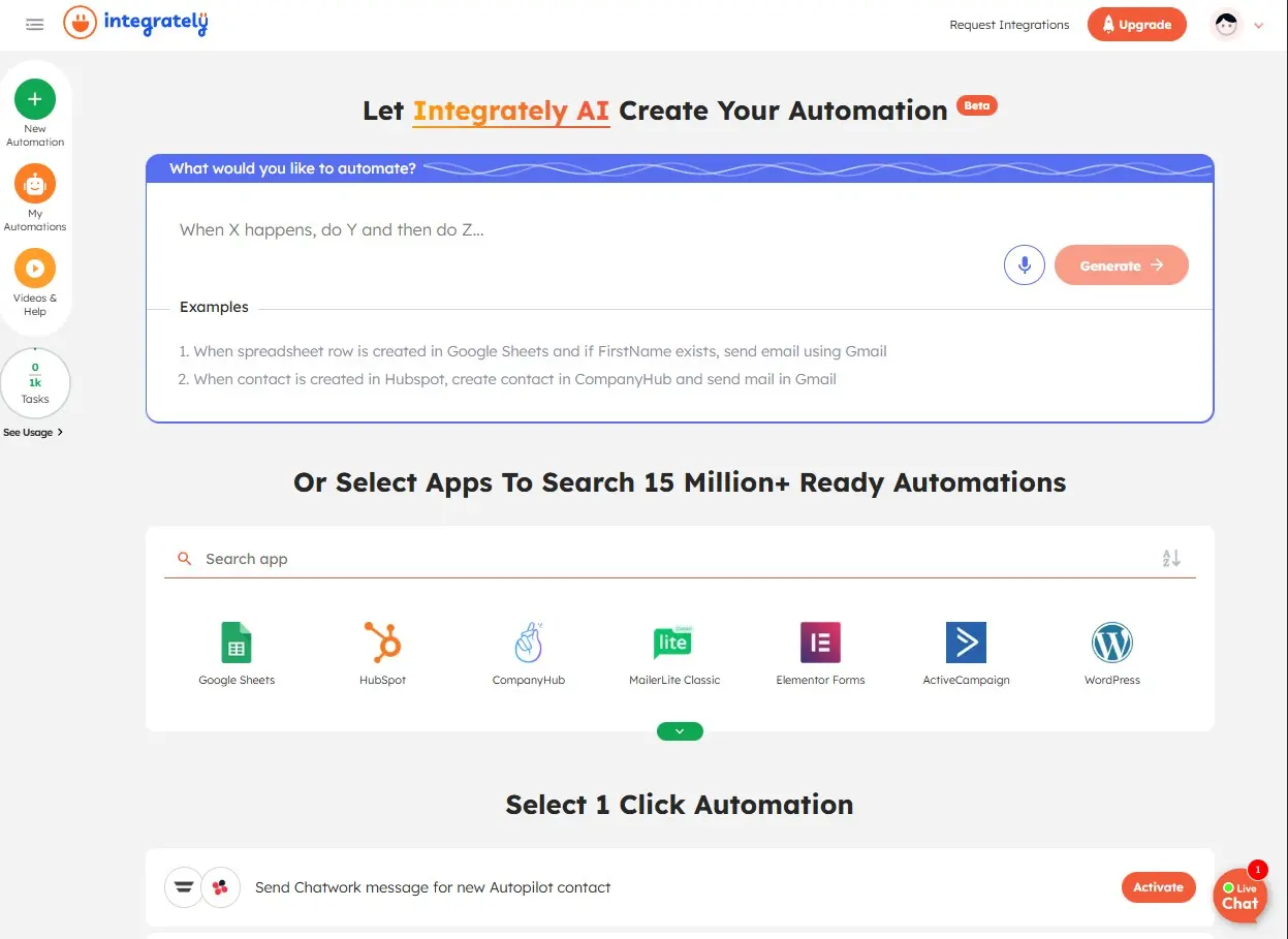 Integrately&rsquo;s automation library