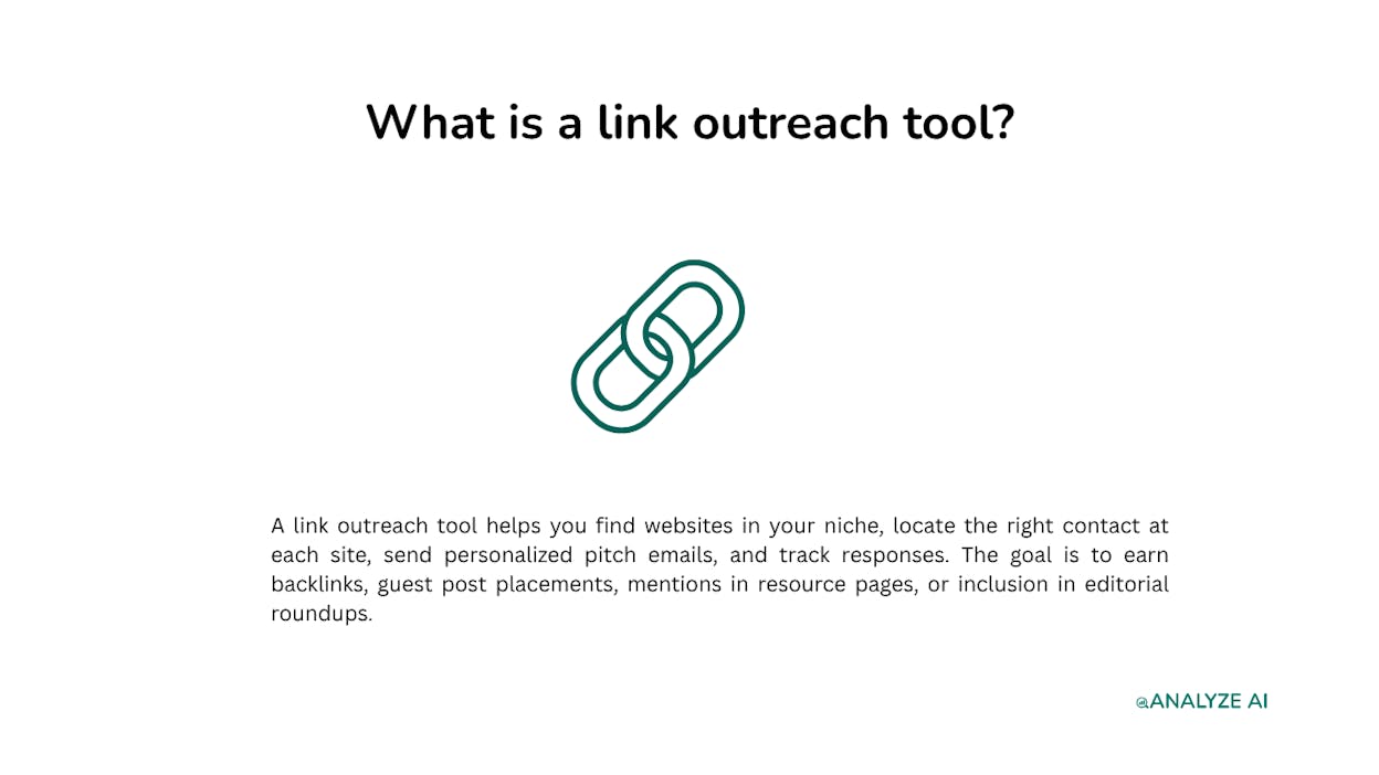 What is a link outreach tool?