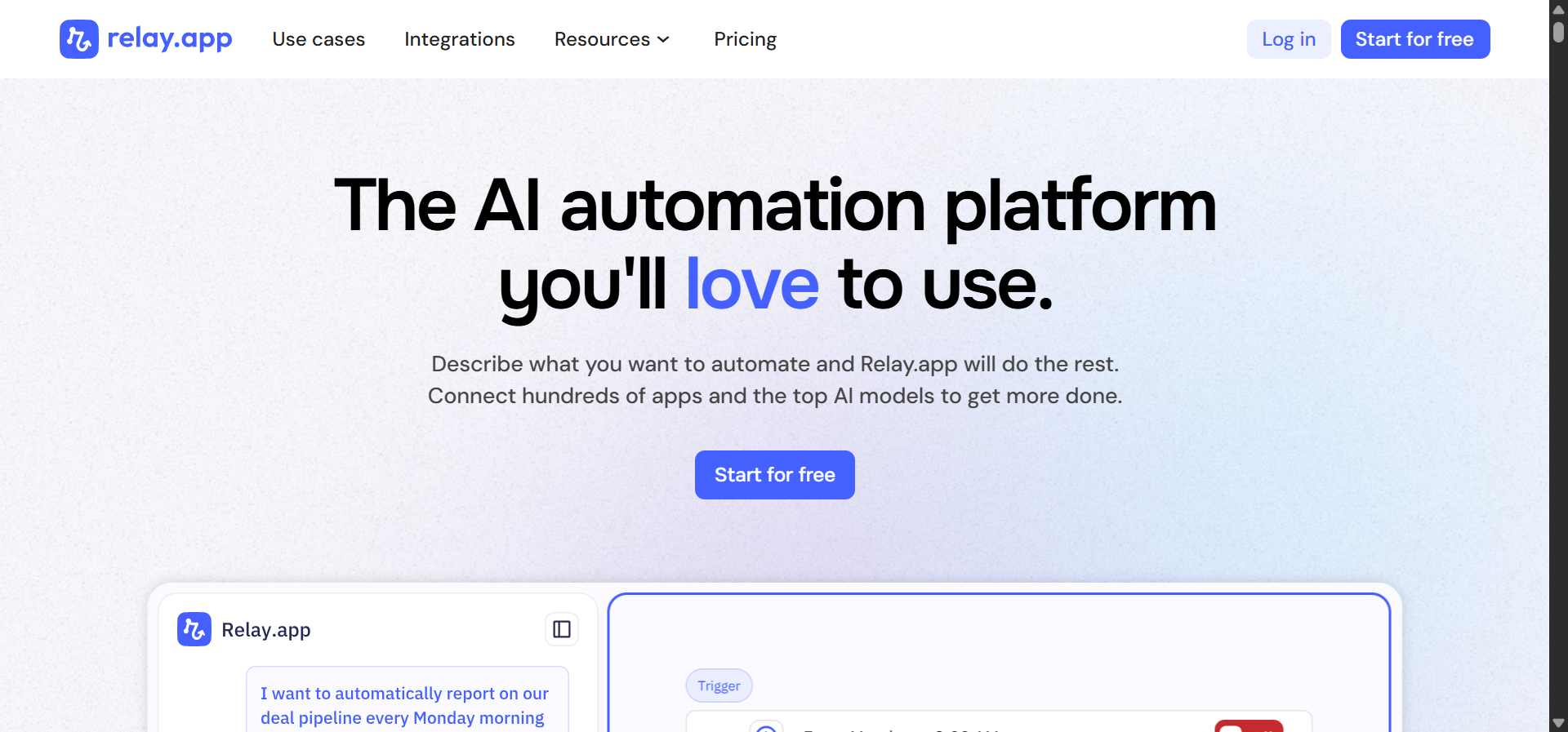 Relay.app interface showing a workflow with human-in-the-loop approval step