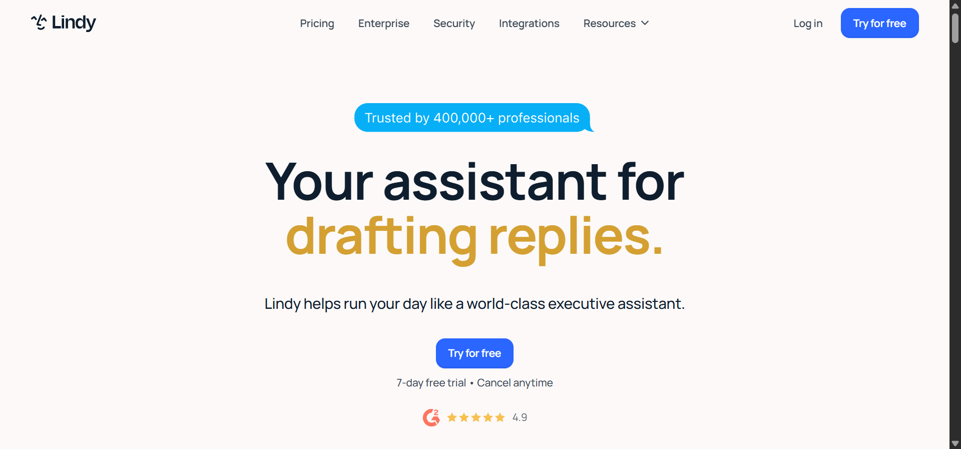 Lindy AI agent builder interface