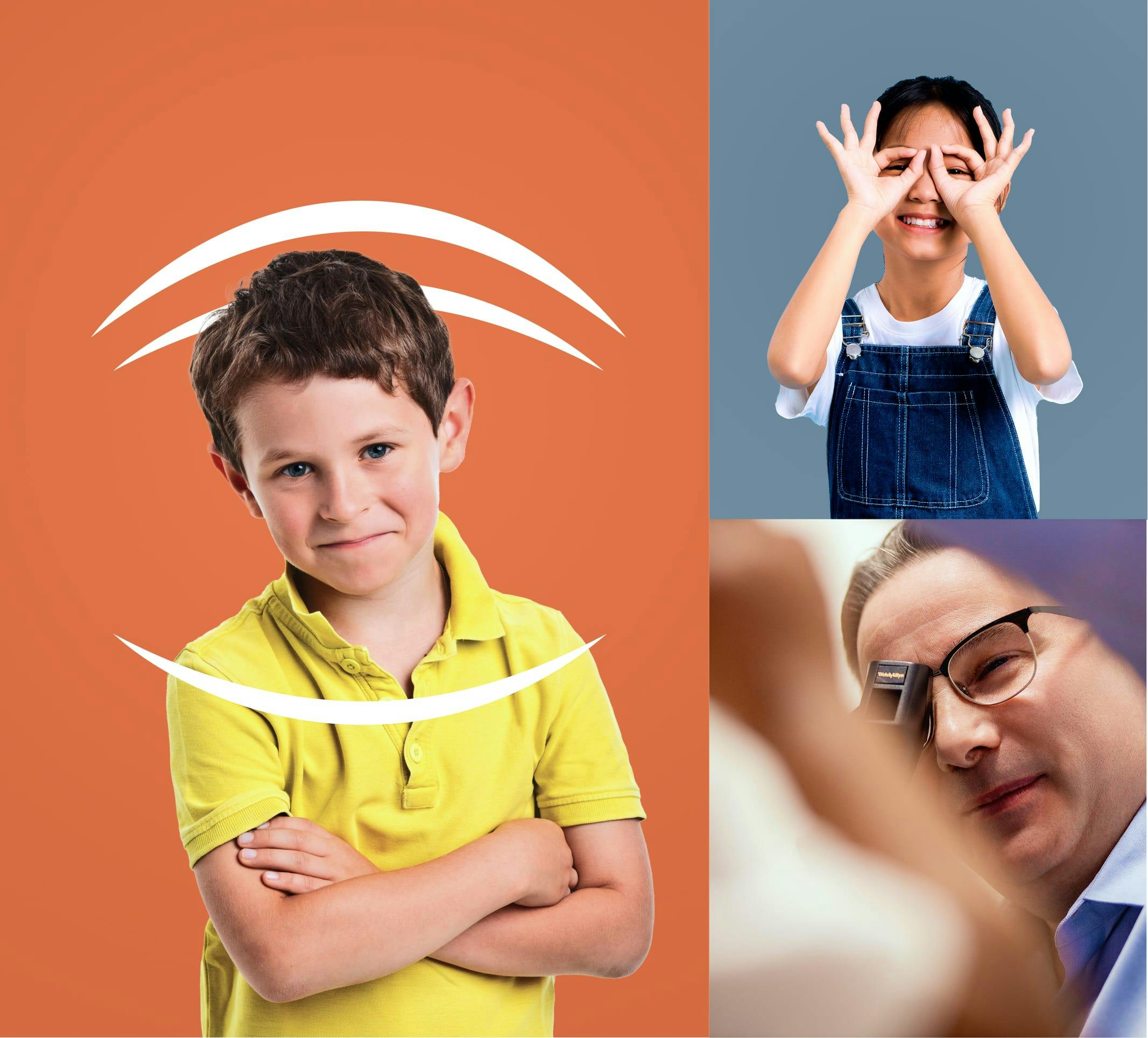 collage of kids and Eric A. Lichtenstein, MD