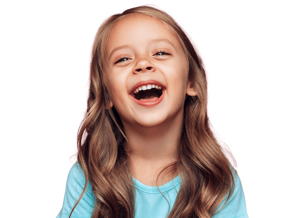 young girl laughing