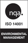 ISO 14001 logo.