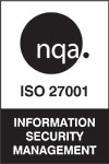 ISO 27001 logo.
