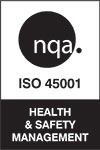 ISO 45001 logo.