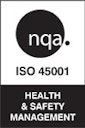 ISO 45001 logo.