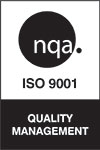 ISO 9001 logo.