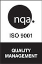 ISO 9001 logo.