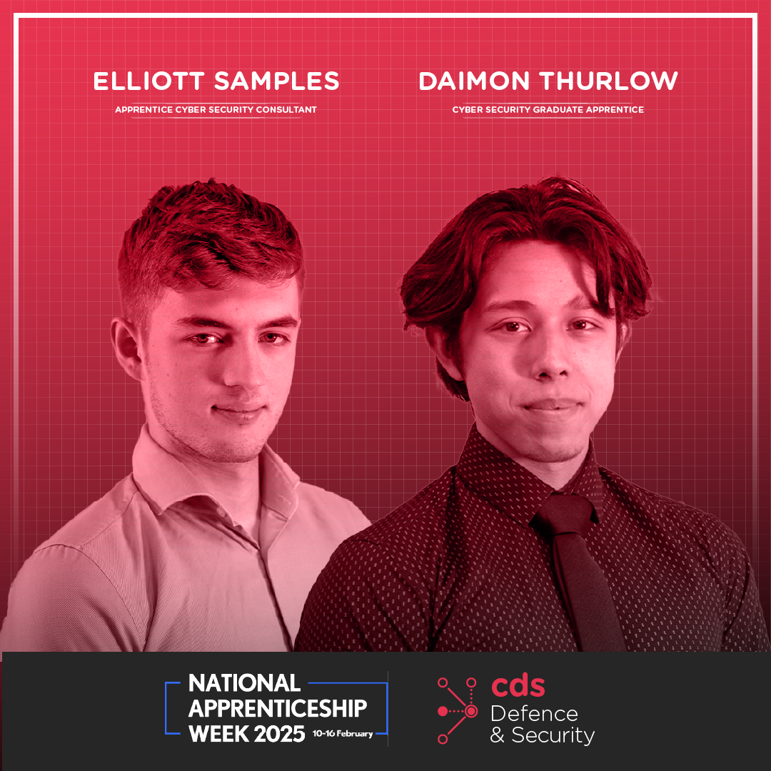 two employees in red representing national apprenticeship week 2025