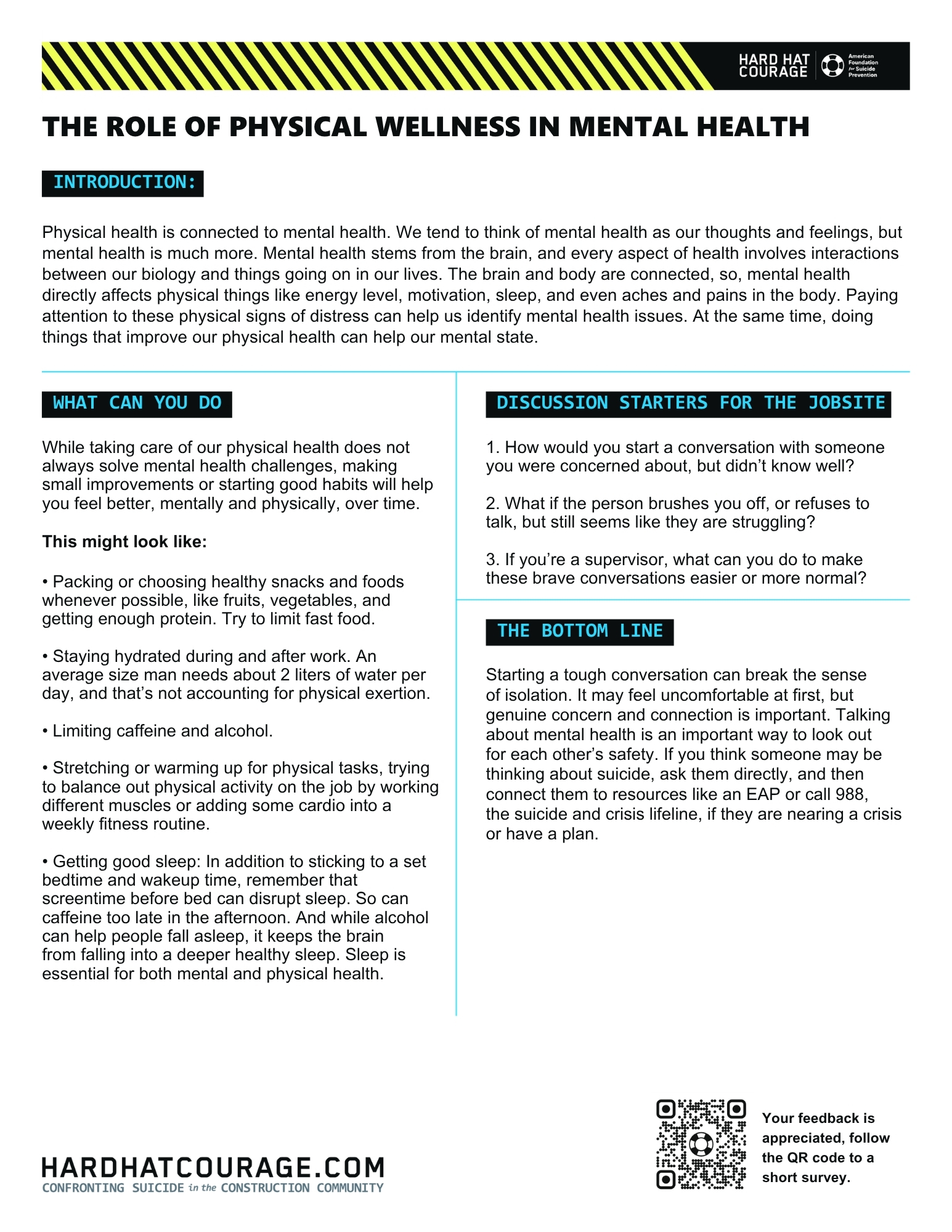 The Role of Physical Wellness in Mental Health