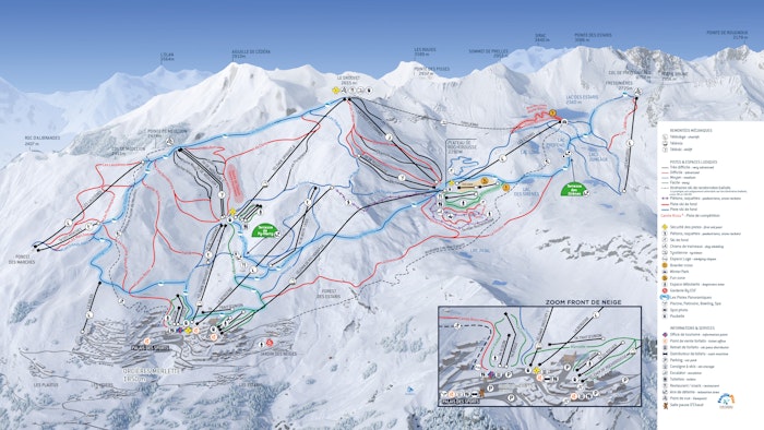 Plan des pistes