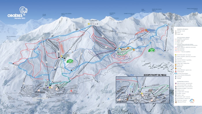 Plan des pistes 25-26