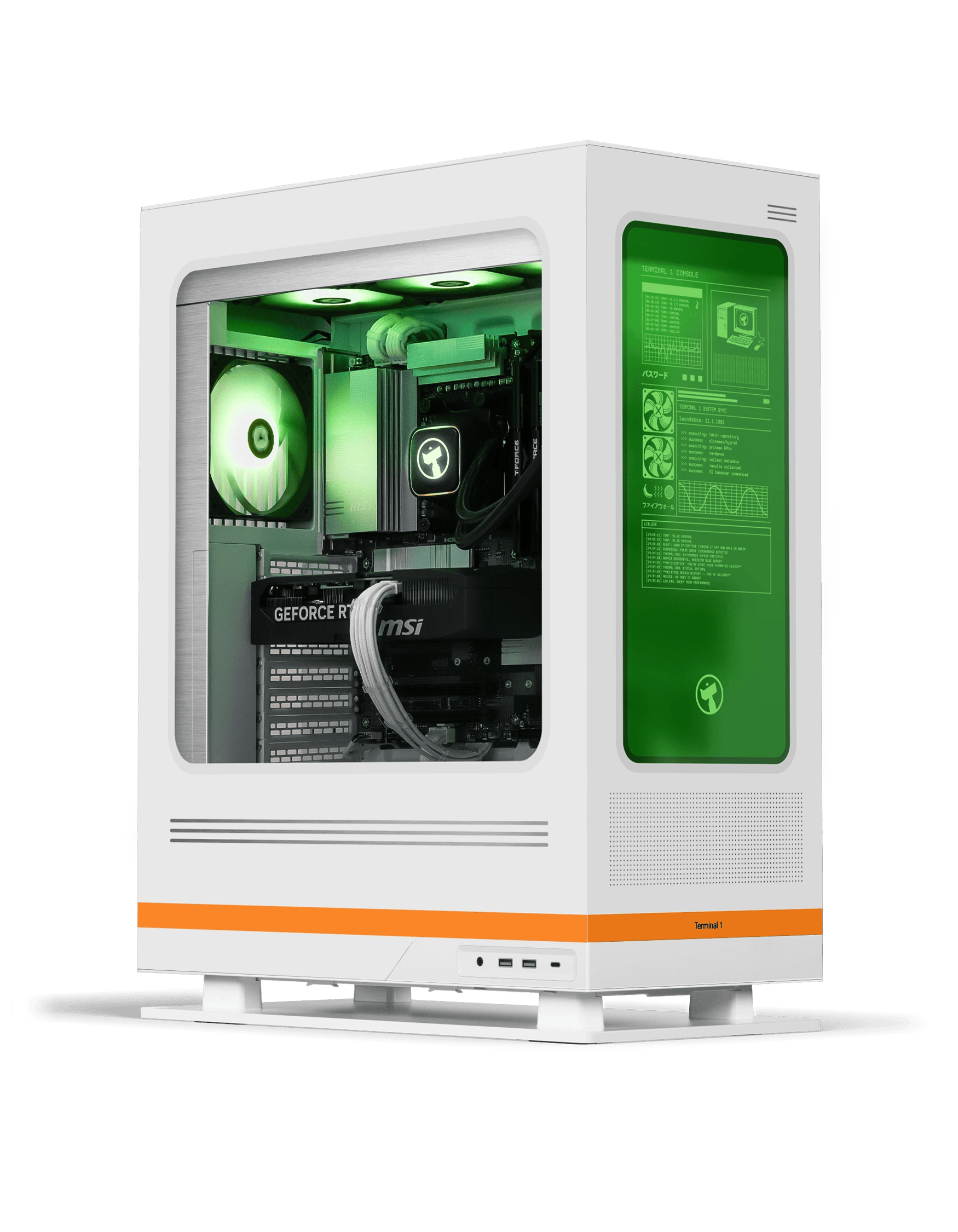 Gaming Computer Terminal Terminal 1 Custom Gaming PC | Retro Design | Ironside