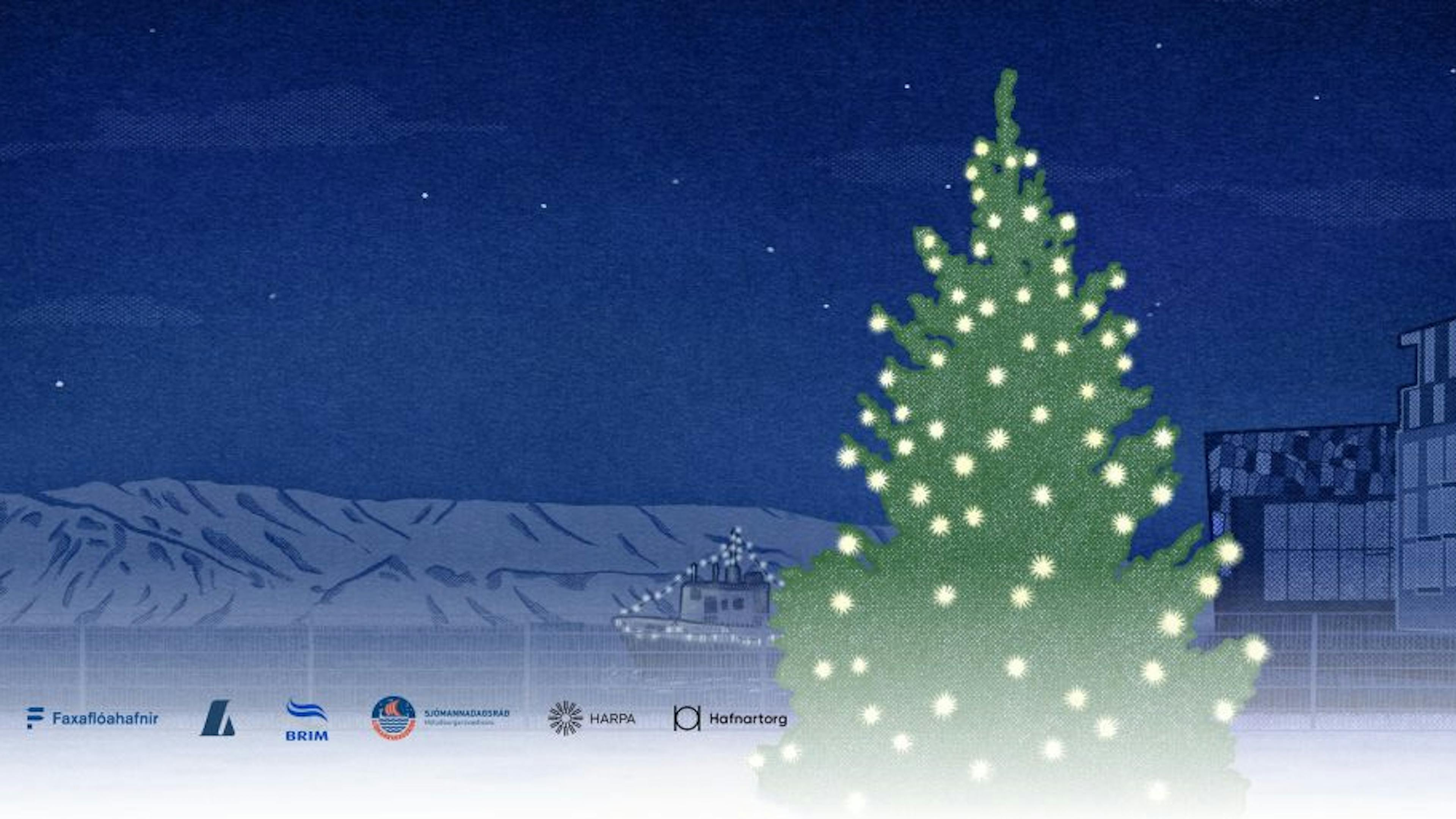 Hamborgartréð í 60 ár – Ljósin tendruð við Reykjavíkurhöfn 29. nóvember