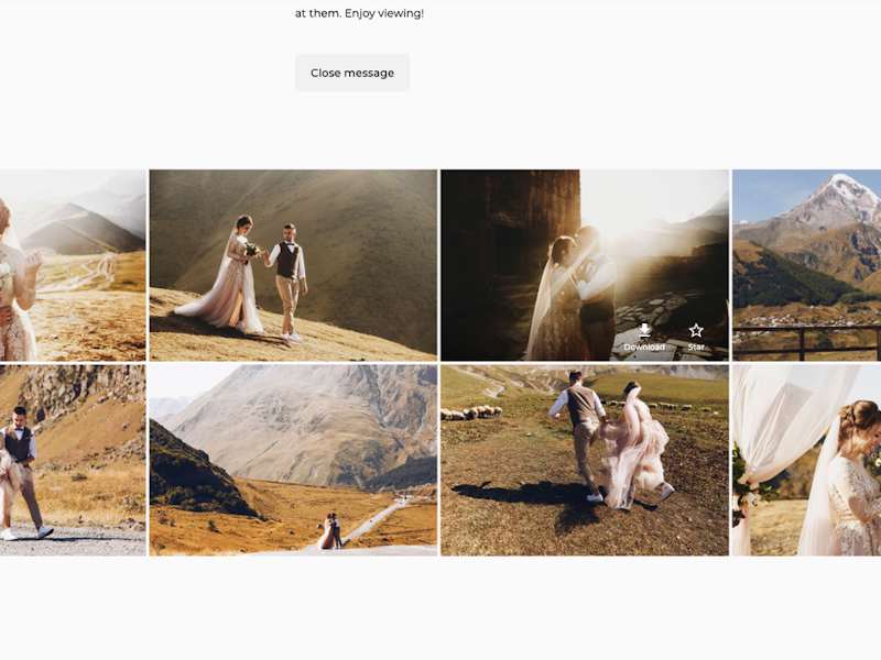 How to create a wedding photo gallery