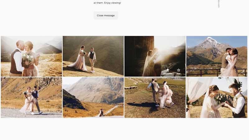 How to create a wedding photo gallery