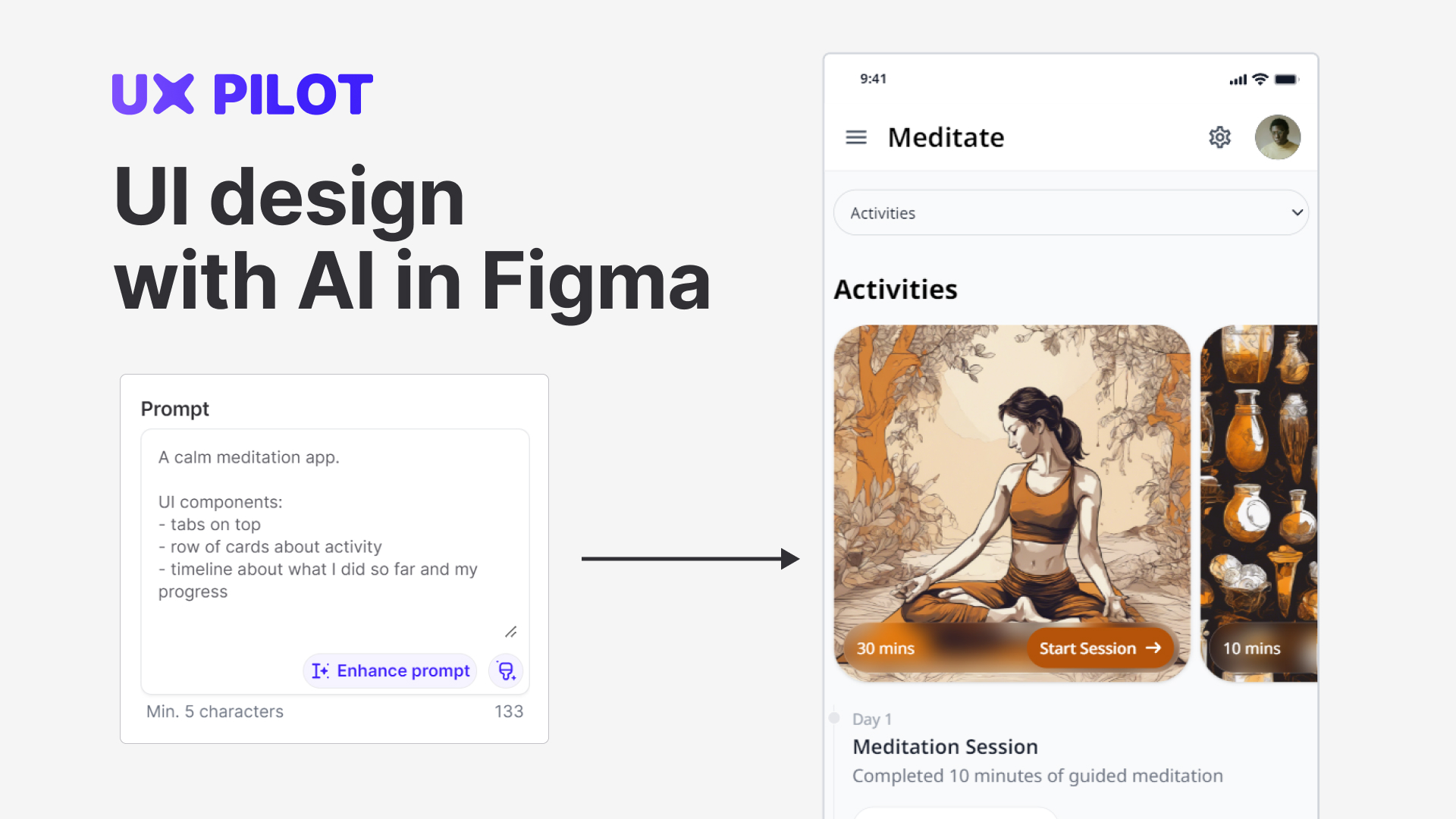 UX Design with AI, in Figma - UX Pilot AI