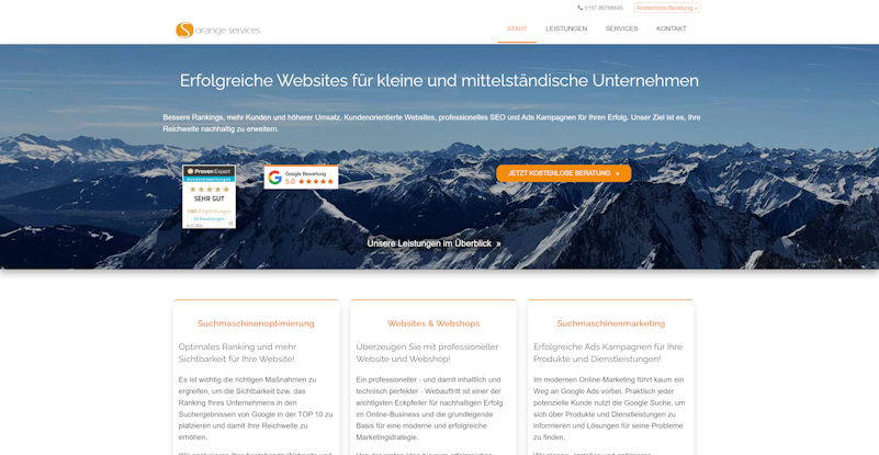 Orange Services - SEO, Websites & Webdesign München thumbnail