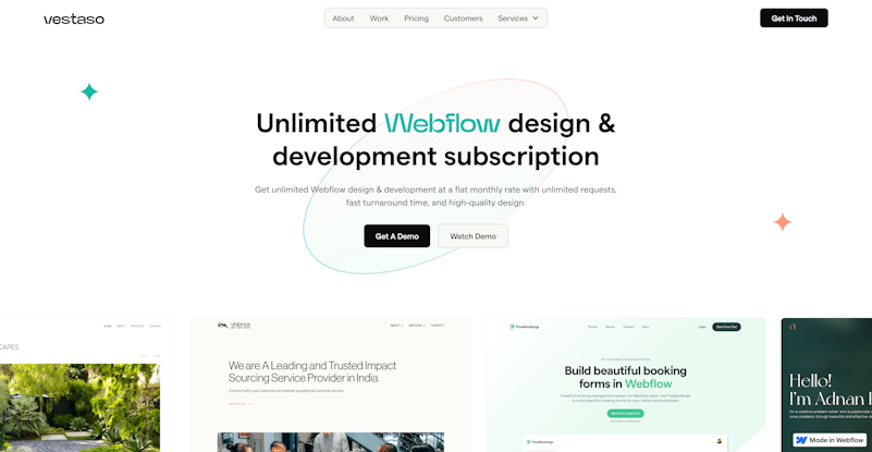 Vestaso - Webflow Agency thumbnail