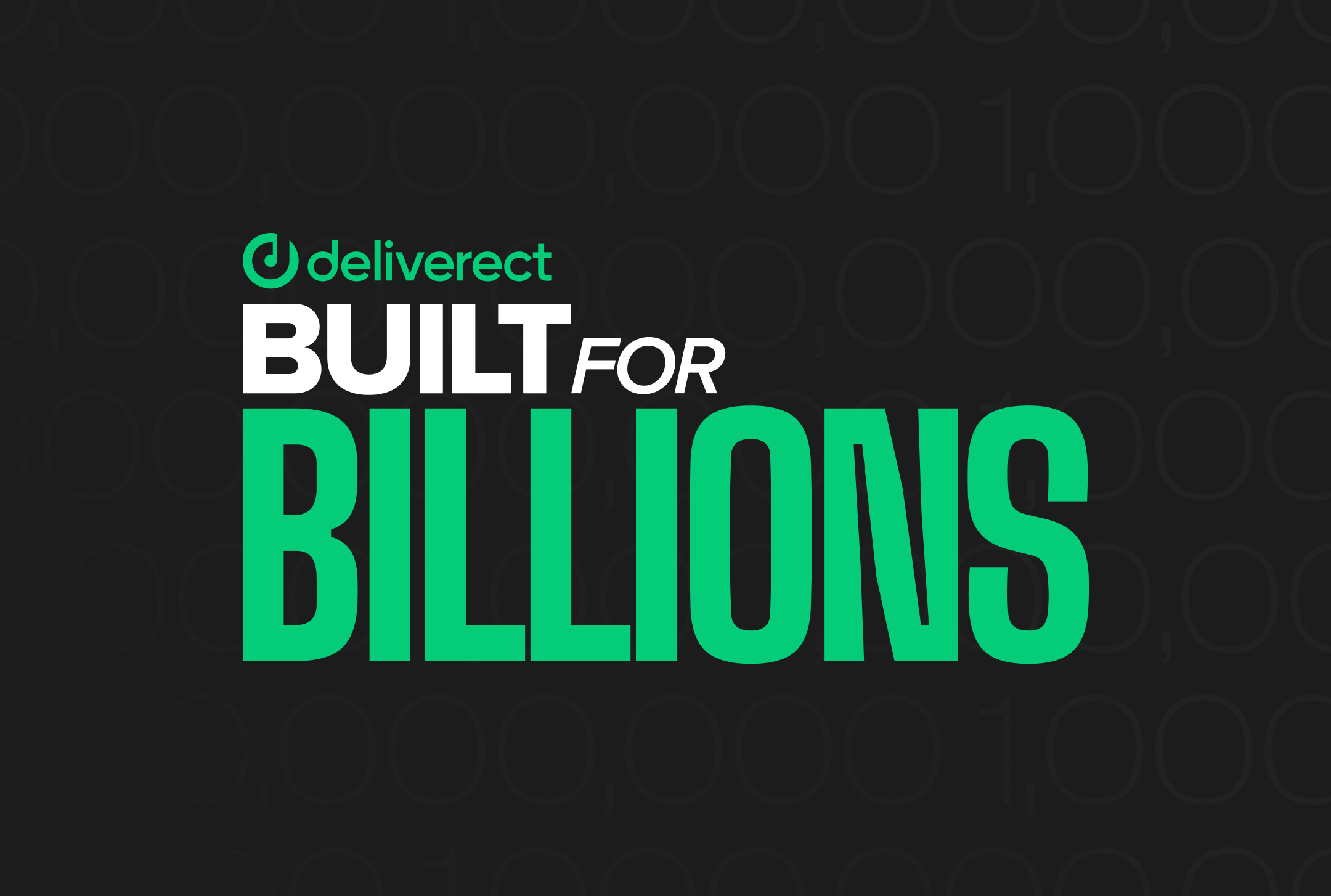 Deliverect - Built for Billions