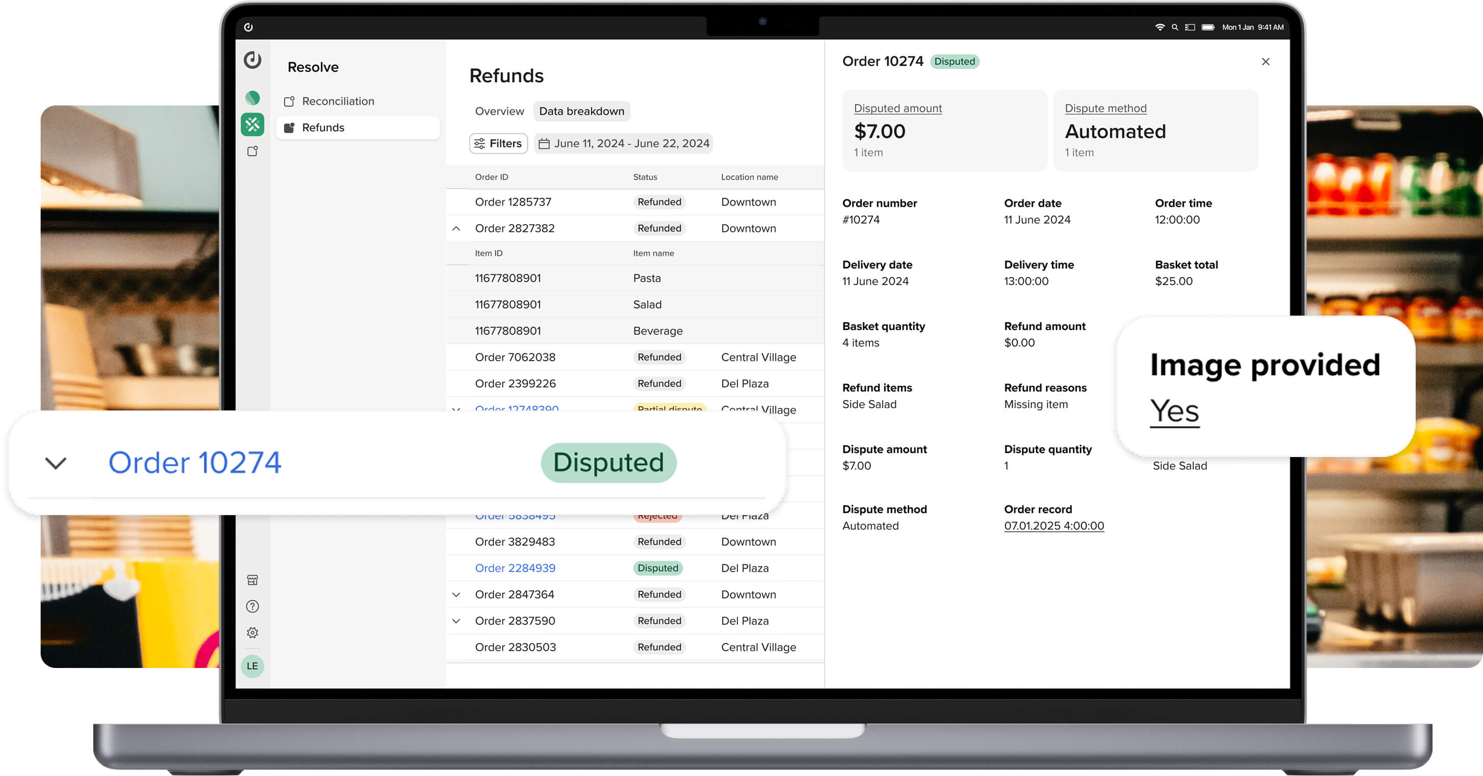 Resolve - Refund reconciliation