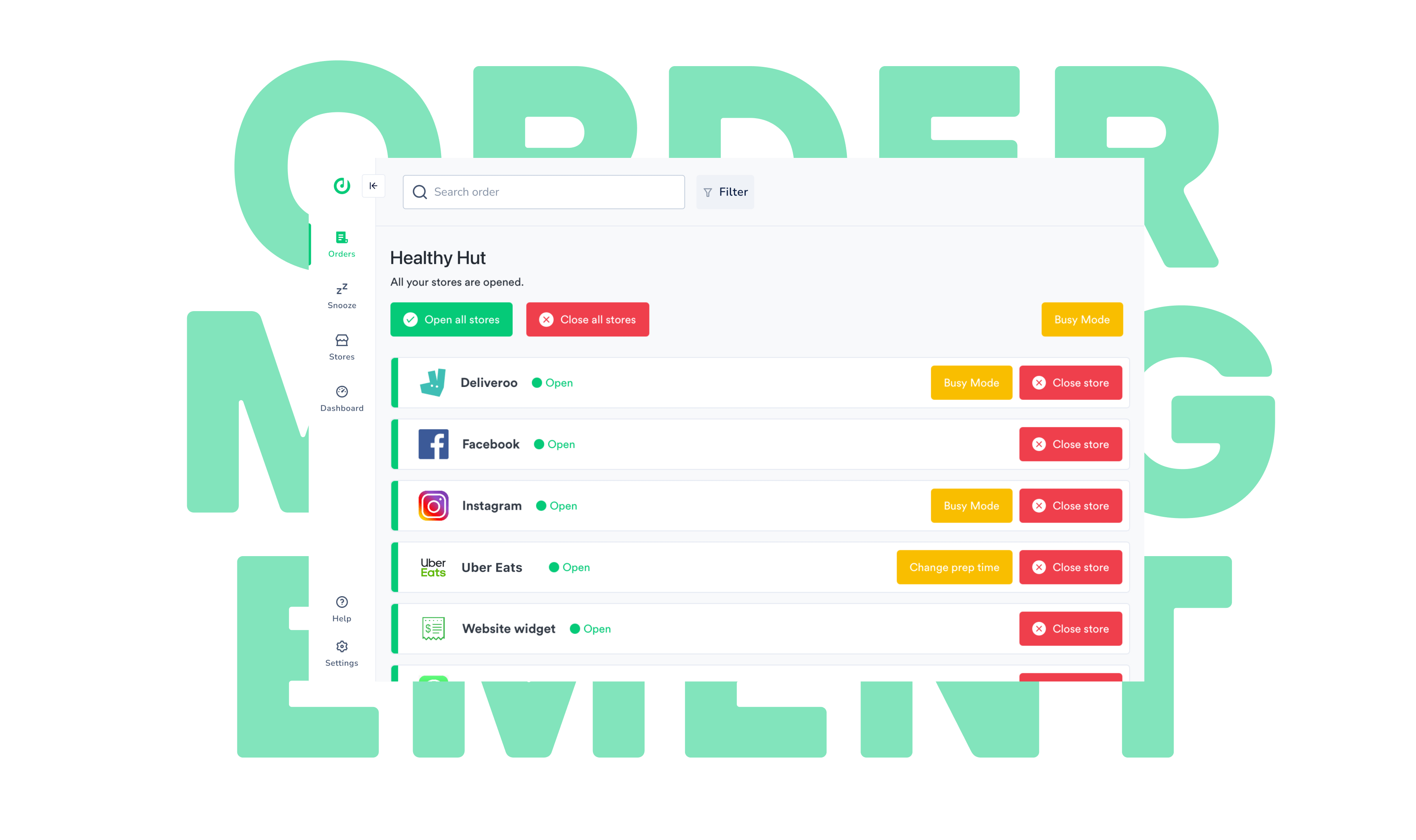 Deliverect Order Management